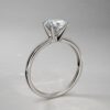 Classic Solitaire Crystal Ring – Silver Finish